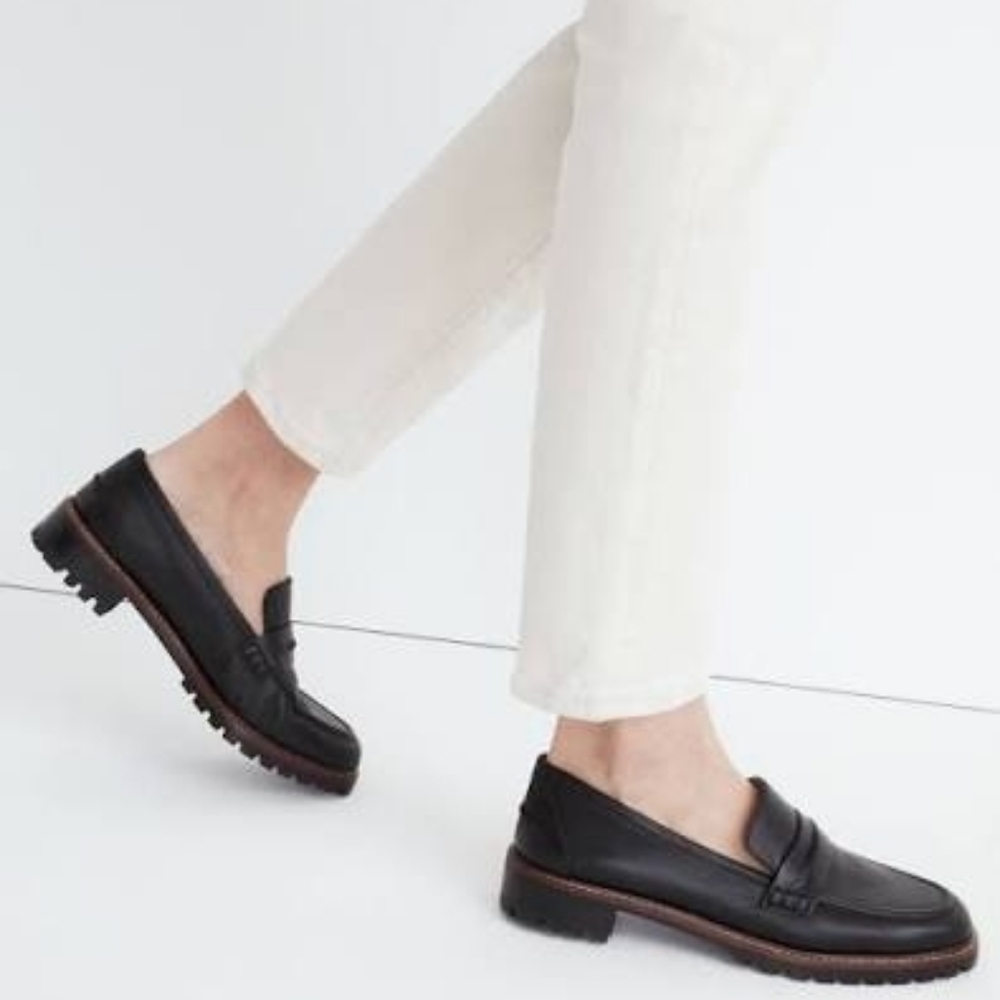 EUC Madewell Corinne Lugsole Loafer, 8